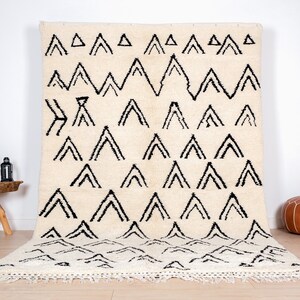 Authentic Beni Ourain Rug, Soft Moroccan Rug 6x10 ft