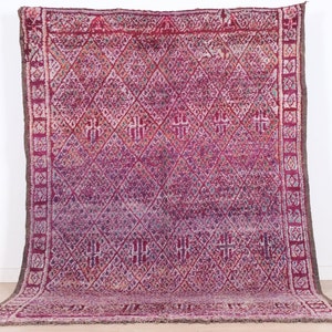 Beni Mguild Rug, Vintage Moroccan Rug, 6x9 ft