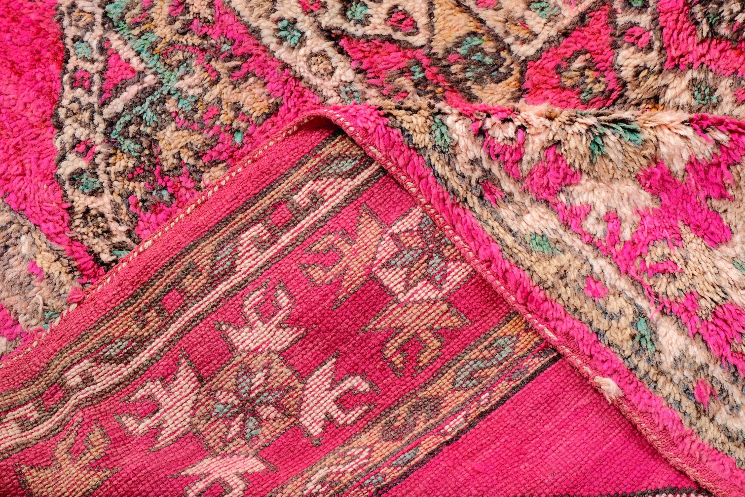 ヴィンテージ　ブジャドラグ Vintage boujad Rug – Zarabiya