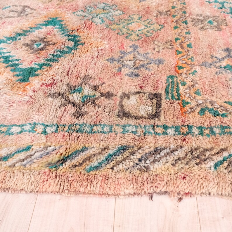 Vintage Moroccan Rug Boujaad Rug 7x11 Ft Etsy