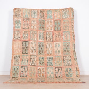 Vintage Marokkanischer Teppich, Rosa Boujaad Teppich 6x2 m