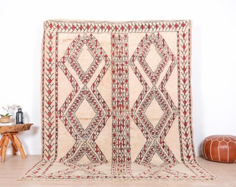 Vintage Beni Ourain Teppich, Authentisch Marokkanischer Teppich, 2,00 x 2,50