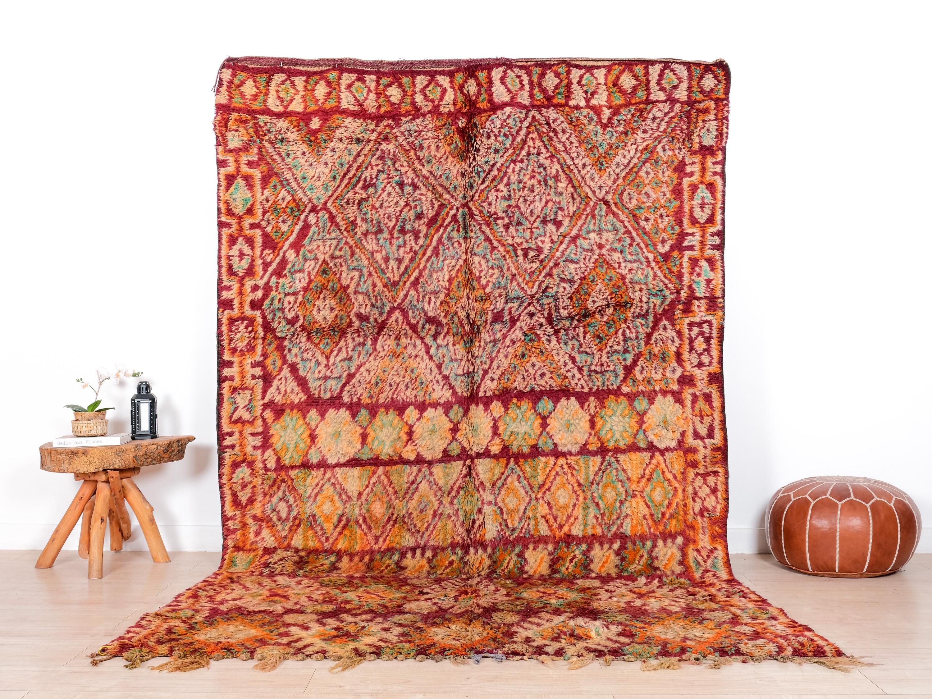Vintage Moroccan Rug, Authentic Beni Mguild Rug 6x10 Ft - Etsy