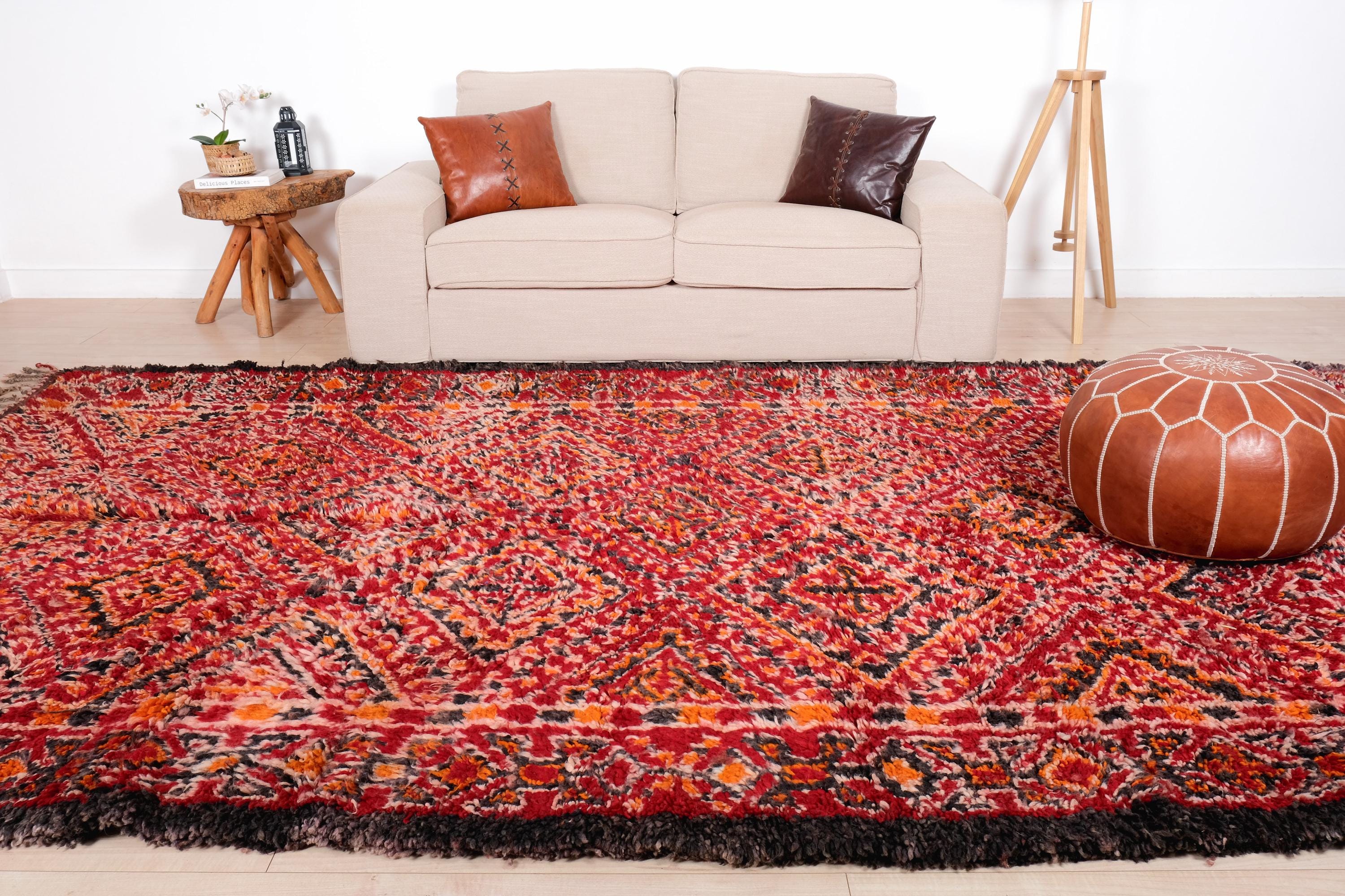 Vintage Moroccan Rug, Authentic Beni Mguild Rug 7x13 Ft - Etsy