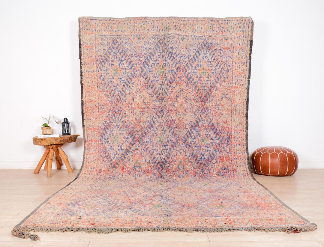 7x12 Rug Vintage Moroccan Rug, Authentic Beni Mguild Rug 7x12 Ft - Etsy