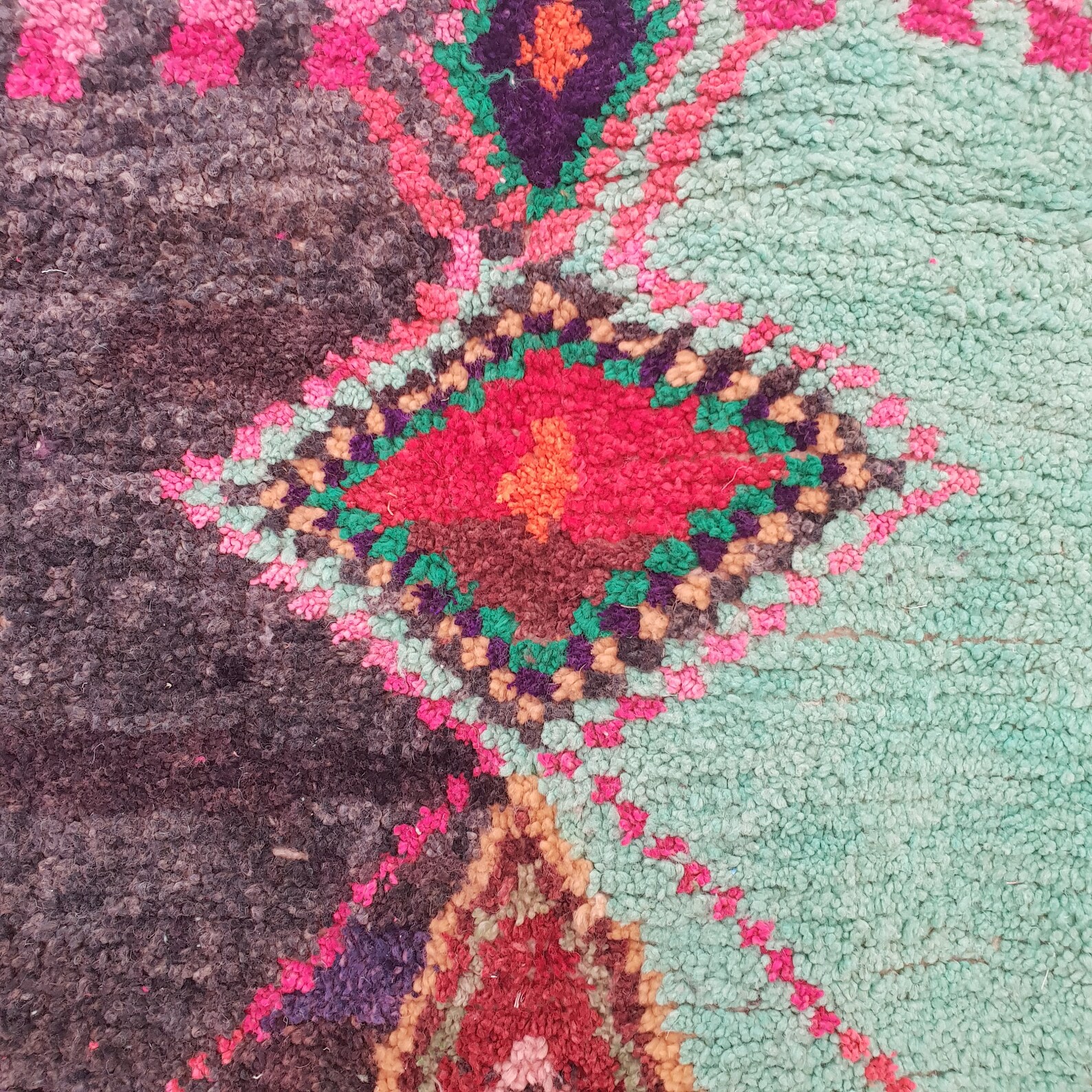 Boujad Moroccan Rug 6x9 ft Auténtica alfombra bereber hecha a Etsy