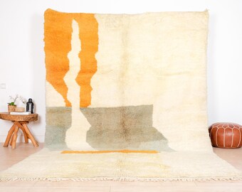 Beni Mrirt Rug, Authentic Moroccan Rug 8x10 ft