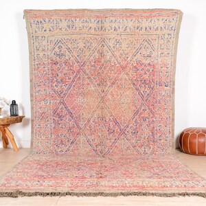 Vintage Beni Mguild Rug, Authentic Moroccan Rug, 6x11 ft