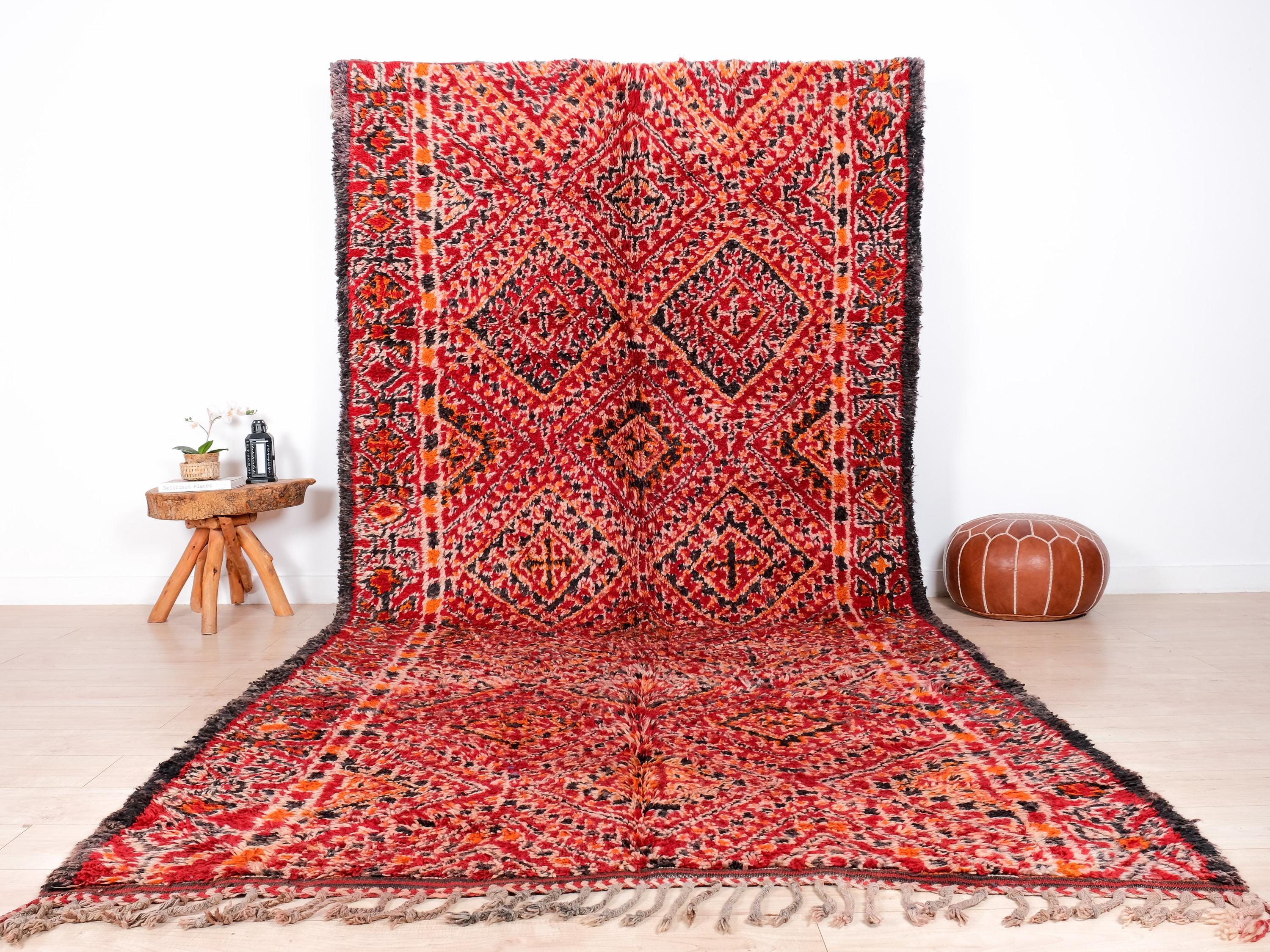 Vintage Moroccan Rug, Authentic Beni Mguild Rug 7x13 Ft - Etsy