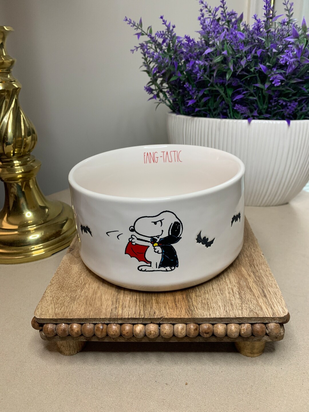 Fangtastic Dog Bowl Rae Dunn Snoopy Dog Bowl - Etsy