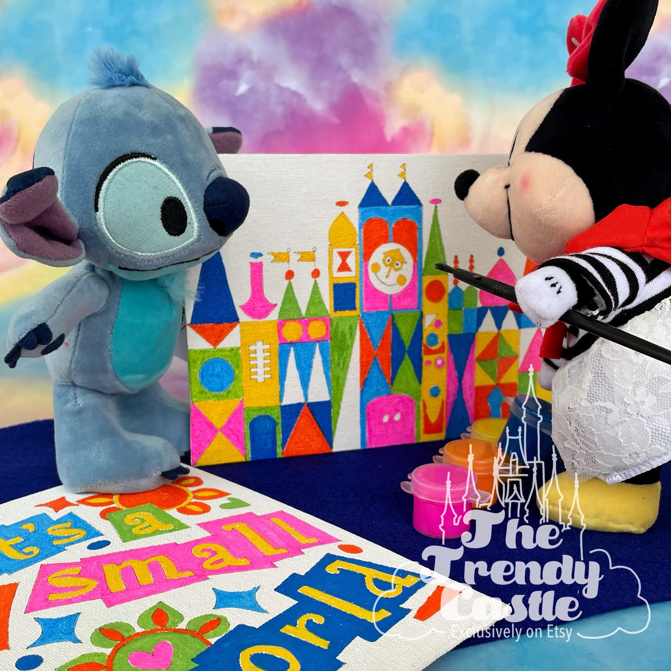 Het is een kleine wereld verf kit Disney Art Kit Disney Etsy Nederland