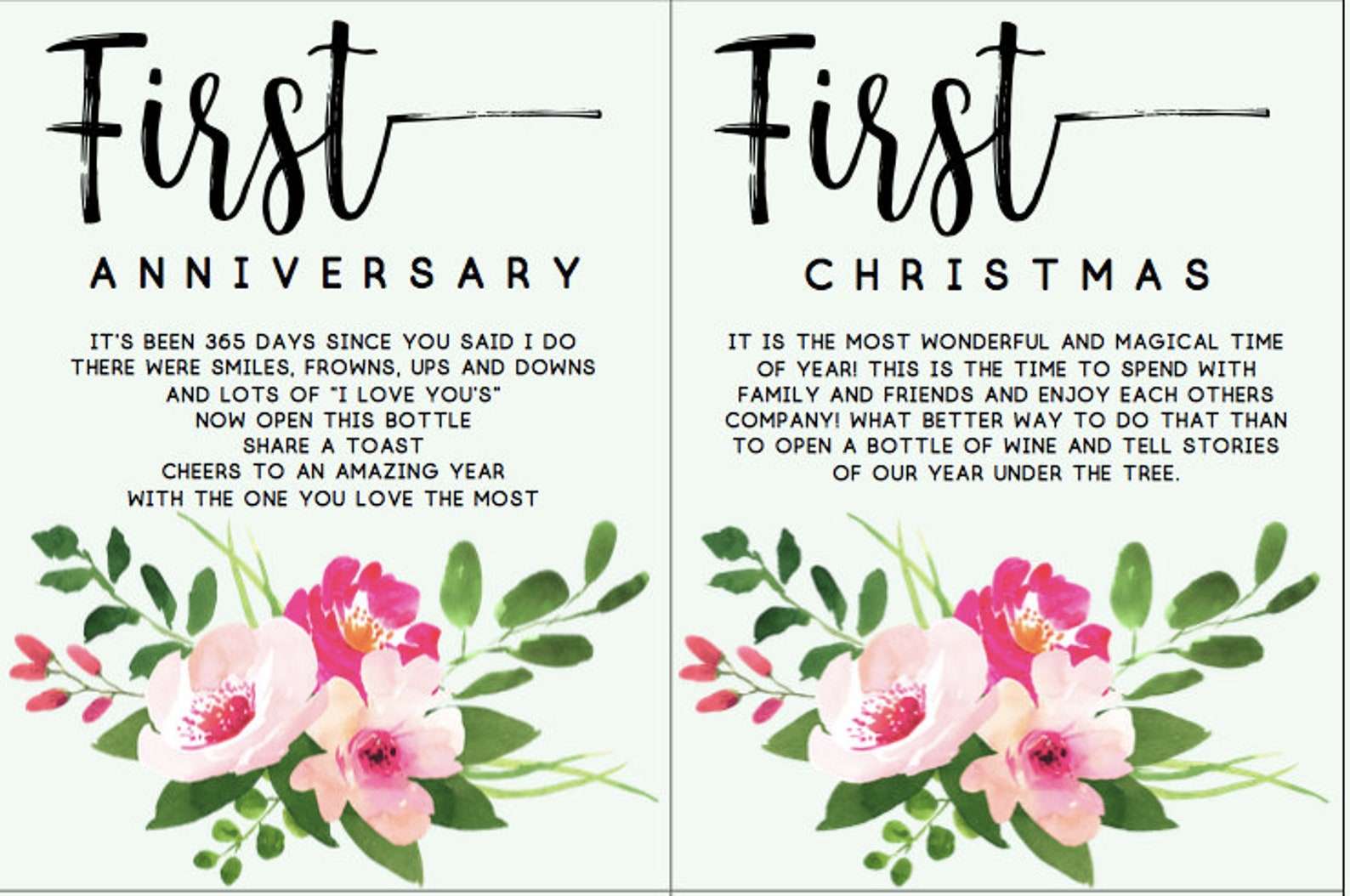INSTANT DOWNLOAD A Year of Firsts Milestone Wine Basket - Etsy
