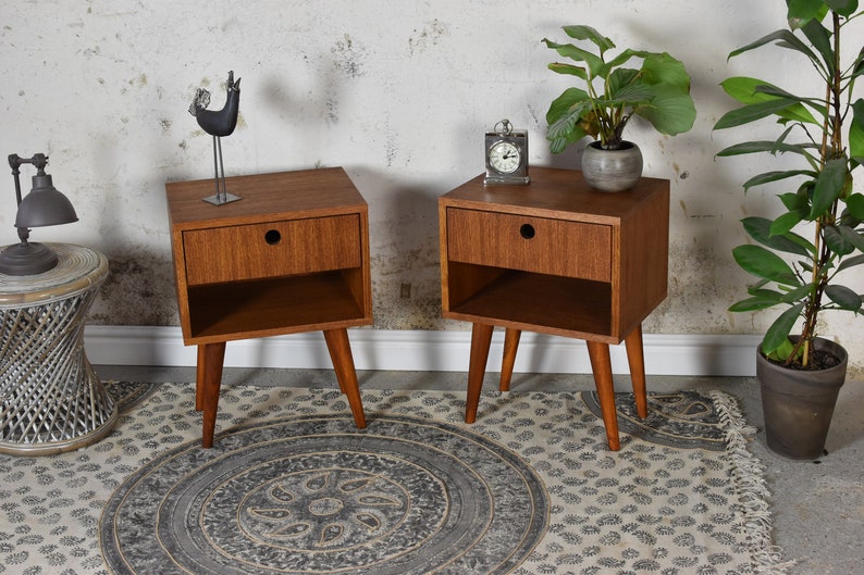 Nachttisch night stand Mid Century 60S TV Stand Design Retro Sideboard Handmade Media