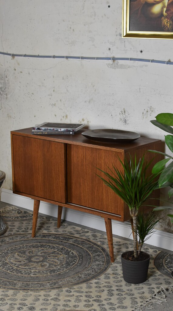 Mid Century 60S TV Stand Design Retro Sideboard Handmade Media
