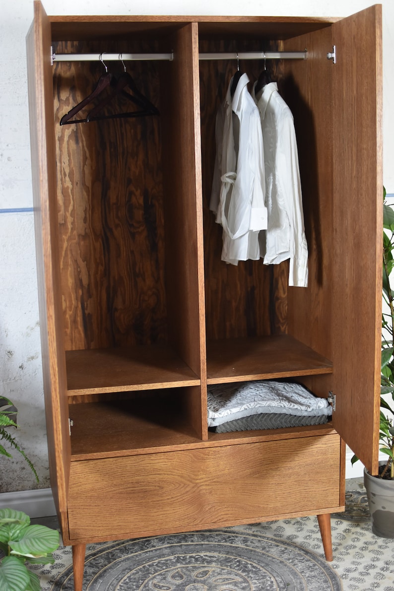 Mid century closet wardrobe Etsy