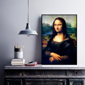 mona lisa poster Da Vinci poster Mona Lisa Print Da Vinci mona lisa mona lisa portrait Da Vinci print da vinci art mona lisa art print mona