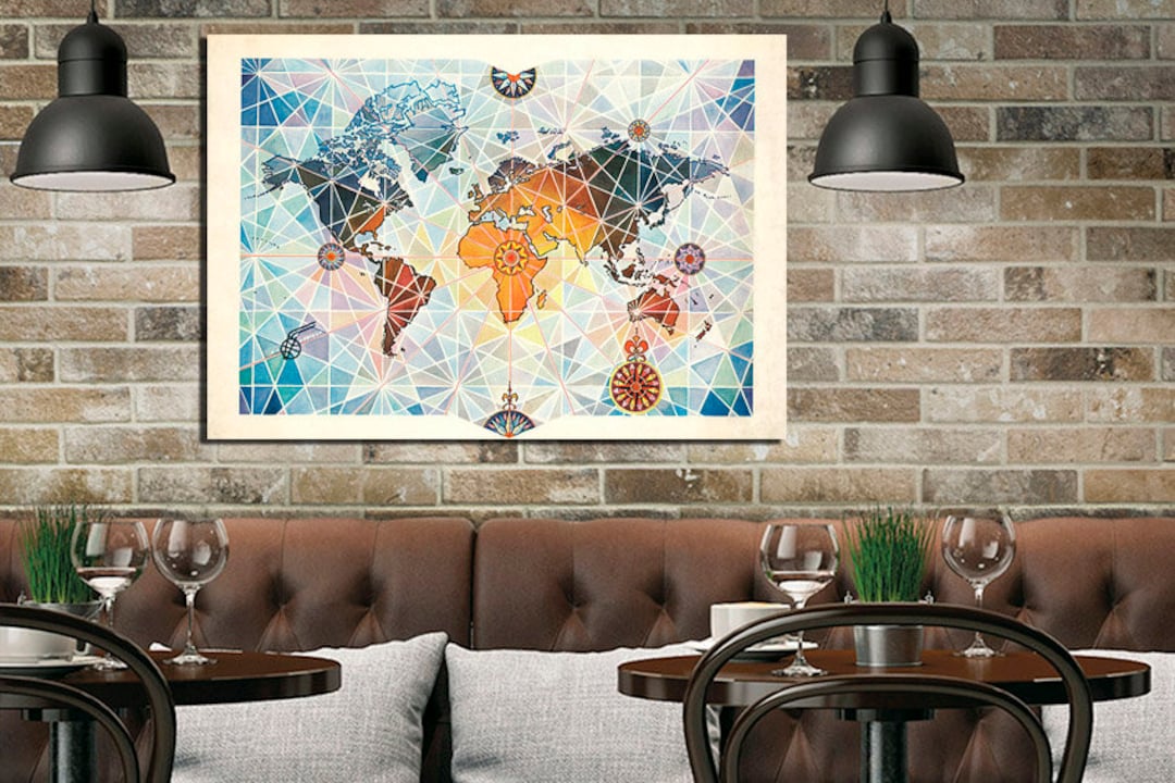 Conquer Your Walls: World Map Art Decor Ideas