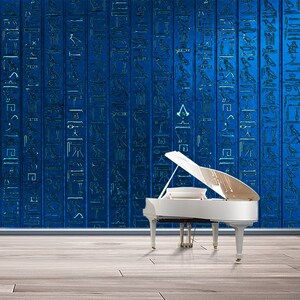 Egyptian Wallpaper Blue Wall Mural Ancient Egypt Mythology Wallpaper ...