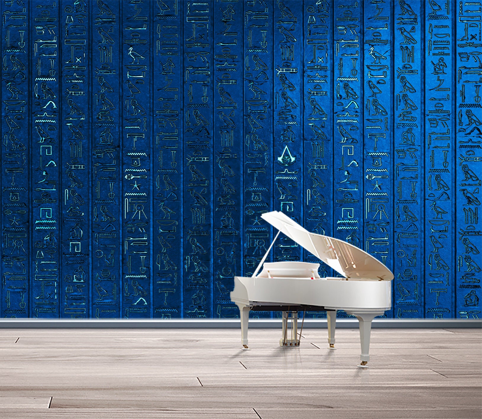 Egyptian Wallpaper Blue Wall Mural Ancient Egypt Mythology Wallpaper ...