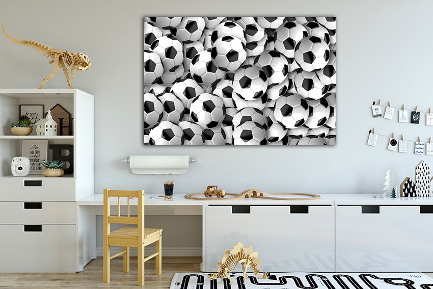 Soccer Ball Canvas Ball Boy Art Sport Wall Art Soccer Decor - Etsy