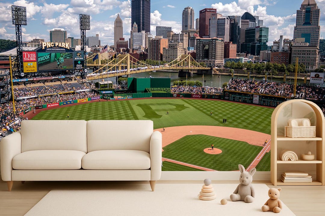 Baseball Stadium Wall Mural – Peel and Stick Sports Wallpaper Baseball ...