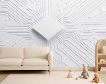 Abstrakt Platinen Tapete Tech Wandbild Schälen und Aufkleben Modernes IT Paket