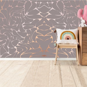 Geometrische gouden glitter verwijderbaar behang chique woonkamer decor Peel & Stick moderne muur muurschildering moderne abstracte behang non-woven muurschildering