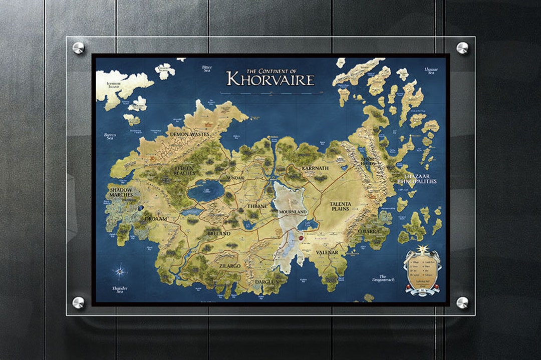 Khorvaire Poster Eberron Print Dungeons N Dragons Dnd Print Dnd Art 