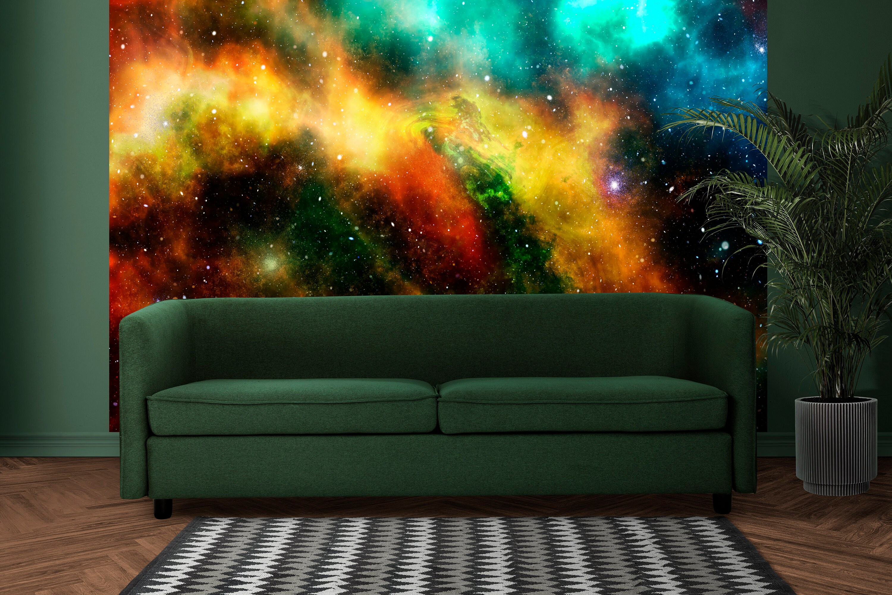 Space Wallpaper Wall Mural Peel & Stick Starry Sky Wallpaper - Etsy