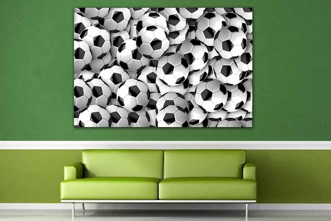 Soccer Ball Canvas Ball Boy Art Sport Wall Art Soccer Decor Etsy