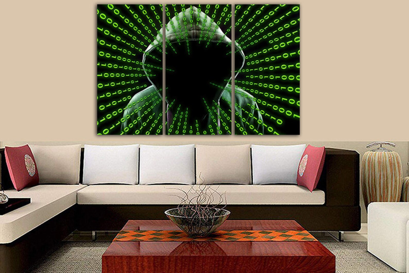 Hacker Canvas Internet Print Art Computer Science Art Anonymous Print ...