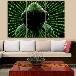 Hacker Canvas Internet Print Art Computer Science Art Anonymous Print ...