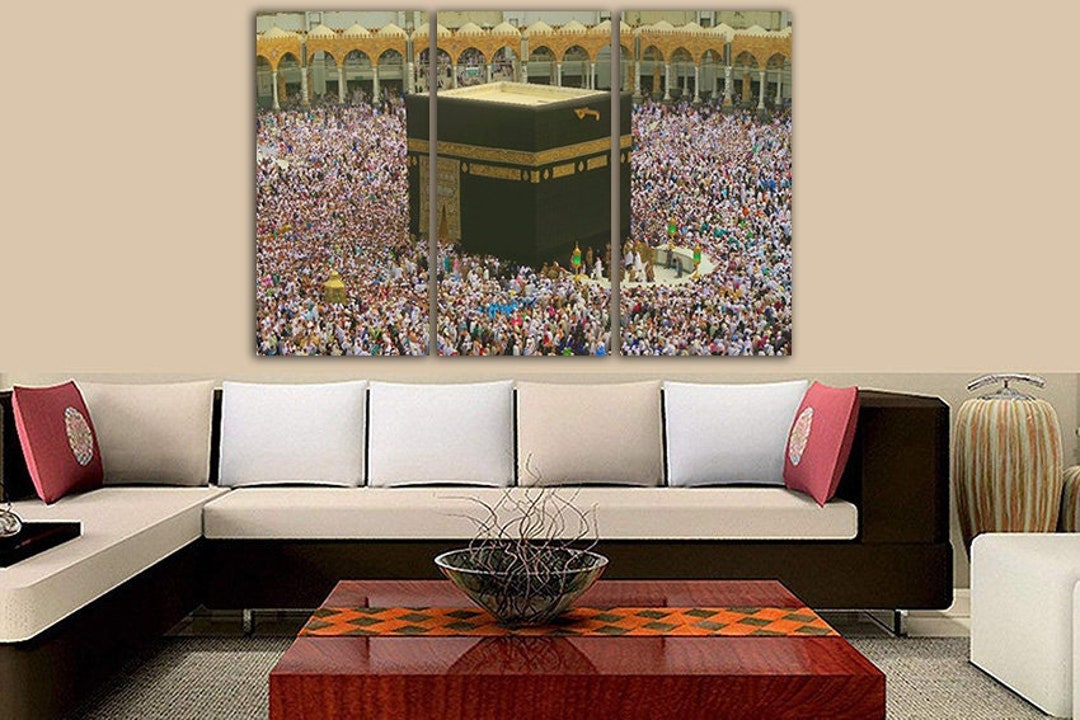 Kaaba Wall Art Islamic Wall Art Kaaba Canvas Mecca Kaaba Art Etsy