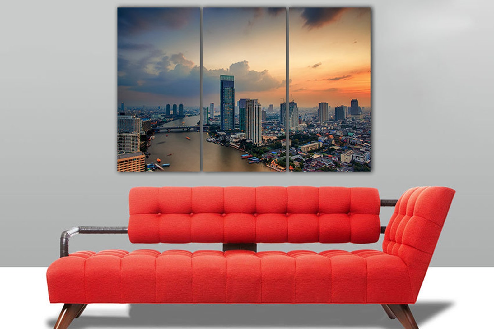 Bangkok Canvas Asia Wall Déco Thailand Art Asia Photo Travel Etsy