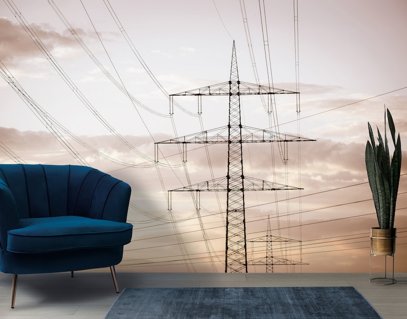 High Voltage Engineer Wallpaper Industrial Wallpaper Peel & Stick