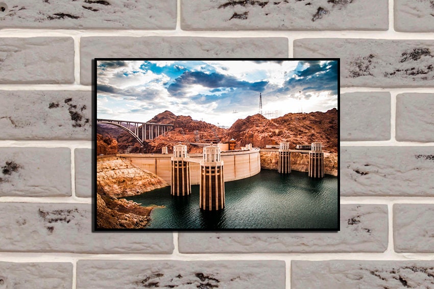 Hoover Dam Poster Hoover Dam Hoover Dam Wall Art Boulder Dam - Etsy
