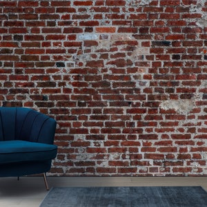 Papel de parede com aparência de tijolo, padrão de pedra antiga, industrial, casca e bastão, pedra texturizada, mural de escritório, mural de adolescente, decoração de parede de casa