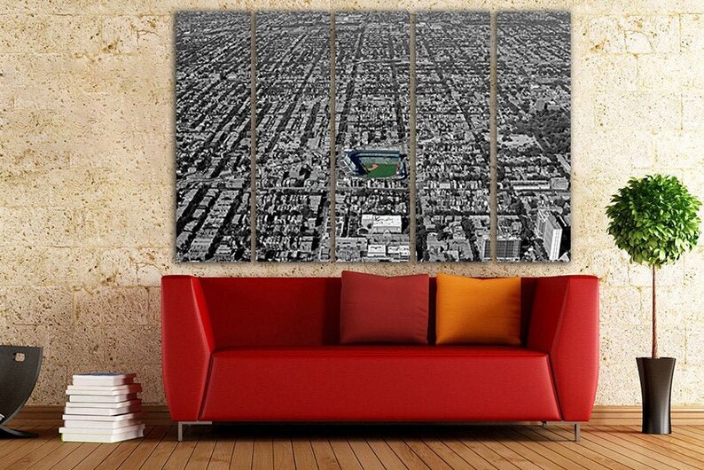 Chicago Canvas Set Chicago Wall Art Chicago Skyline City Wall Etsy