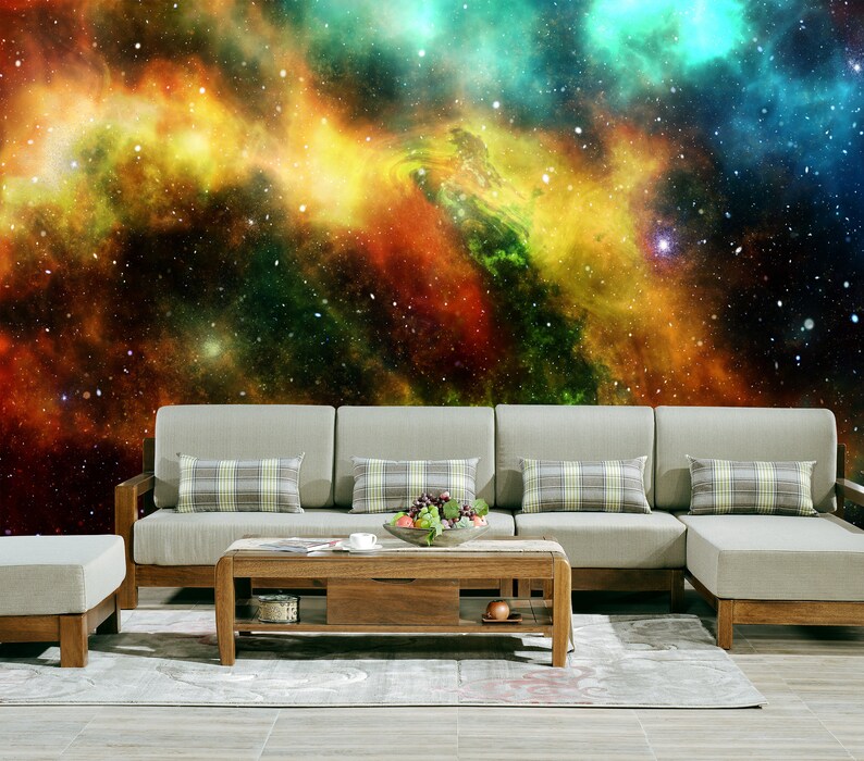 Space Wallpaper Wall Mural Peel & Stick Starry Sky Wallpaper - Etsy