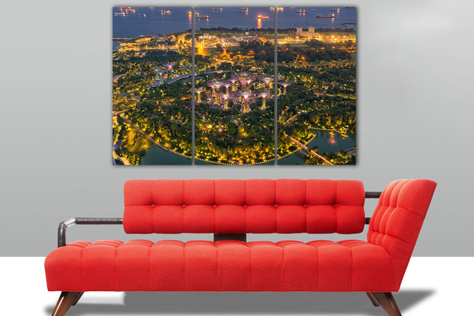 Singapore Canvas Asia Decor Garden by Bay Singapore Wall Art Etsy