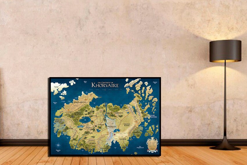 Khorvaire Poster Eberron Print Dungeons N Dragons Dnd Print Dnd Art ...
