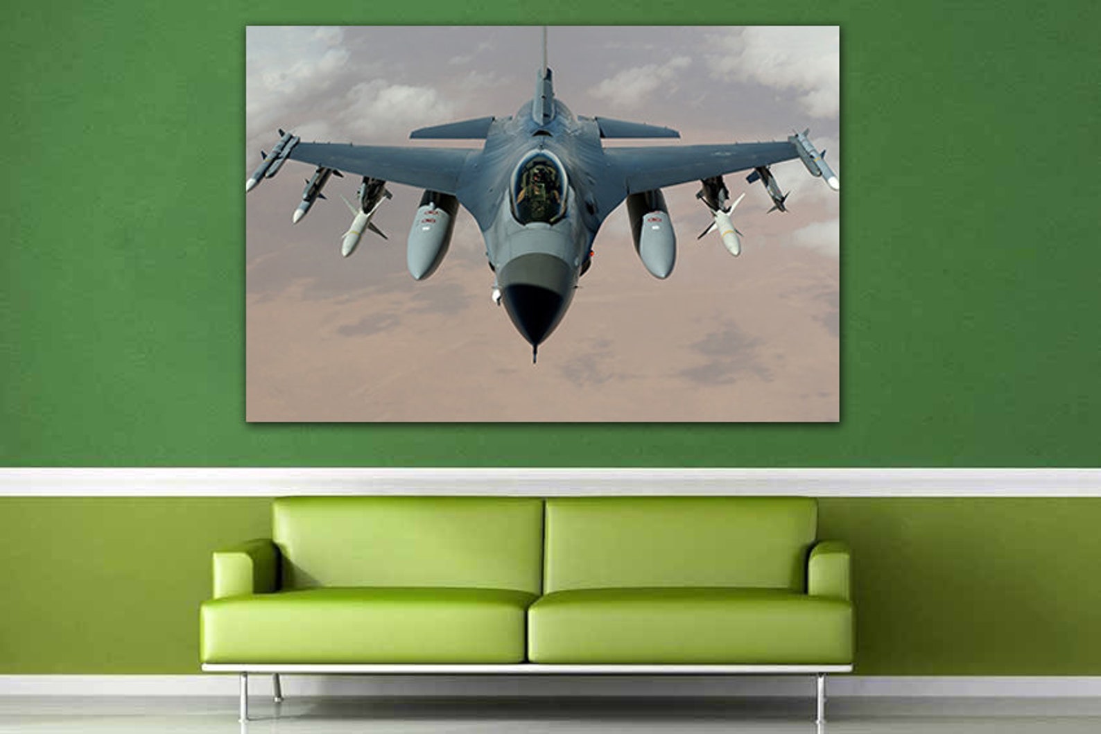 Plane Canvas F16 Gift Fighter Plane Art Aviation Gifts F16 Falcon Art