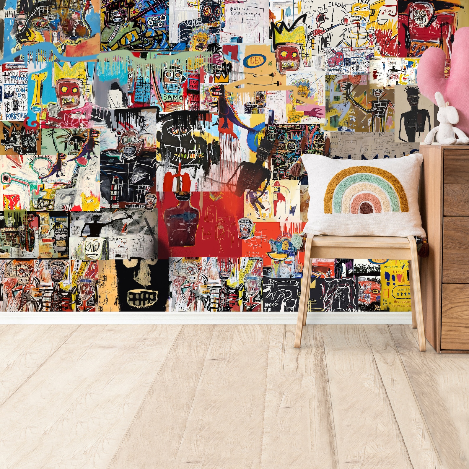 Urban Street Art Collage Peel & Stick Wallpaper Graffiti Wall Mural ...