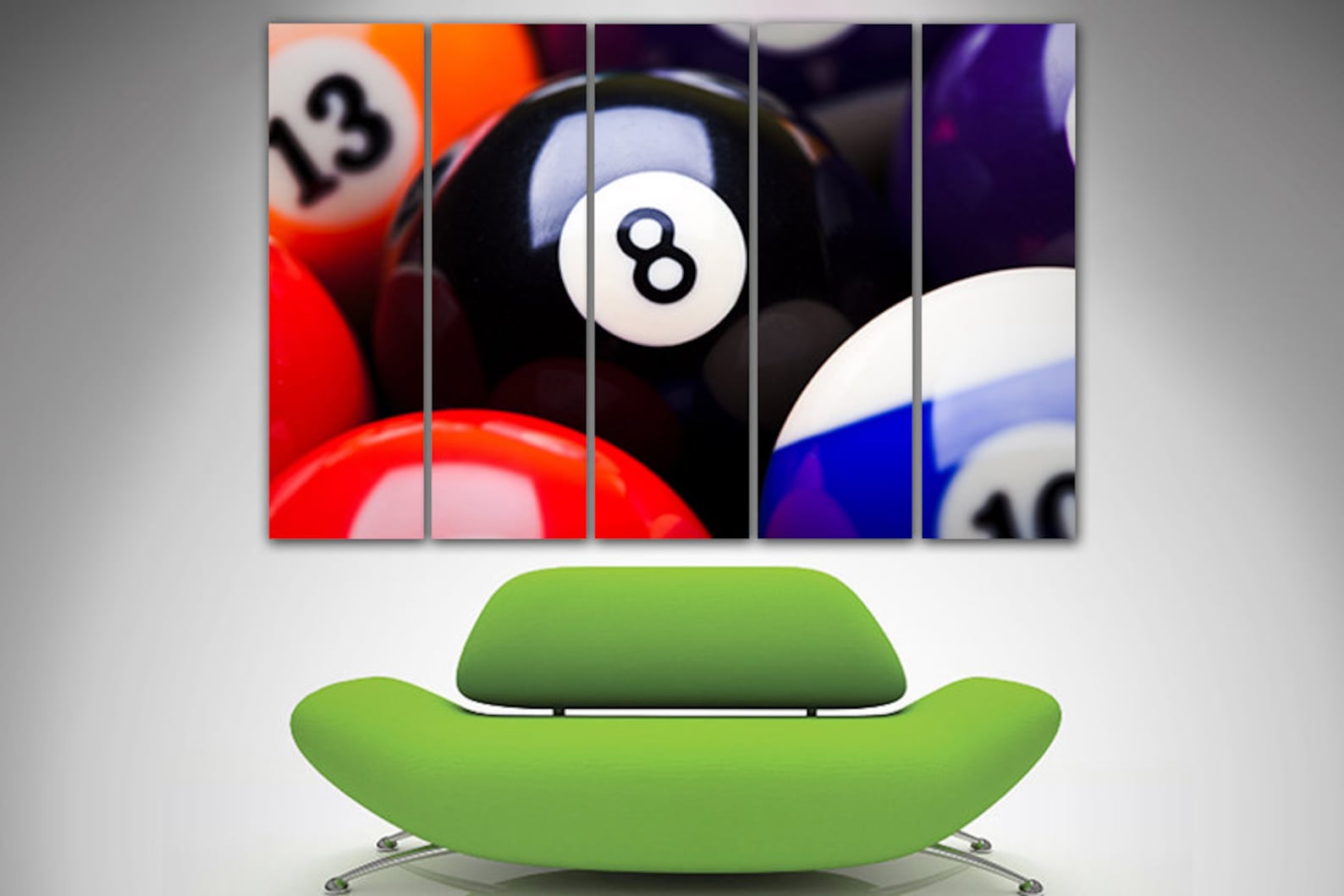 Billiard Ball Canvas Billiard Wall Art Sport Print Pool Wall Etsy