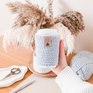 Crochet Cup Cozy, Crochet Cup Sleeve, Reusable Cup Sleeve, Mug Warmer, Coffee Cup Sleeve, Unique Gifts for Her image 2