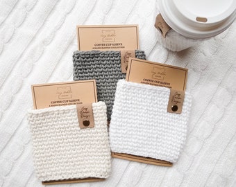 Ice Coffee Drink Sleeve, Beverage Cup Sleeve, Drink Sleeve, Reusable Cup Sleeve, Coffee Cup Sleeve, Gifts for Her