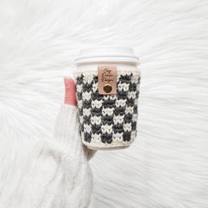 Crochet Cup Cozy, Personalized Koozie, Coffee Cup Sleeve, Coffee Cup Cozy, Crochet Cup Sleeve, Personalized Gifts for Her