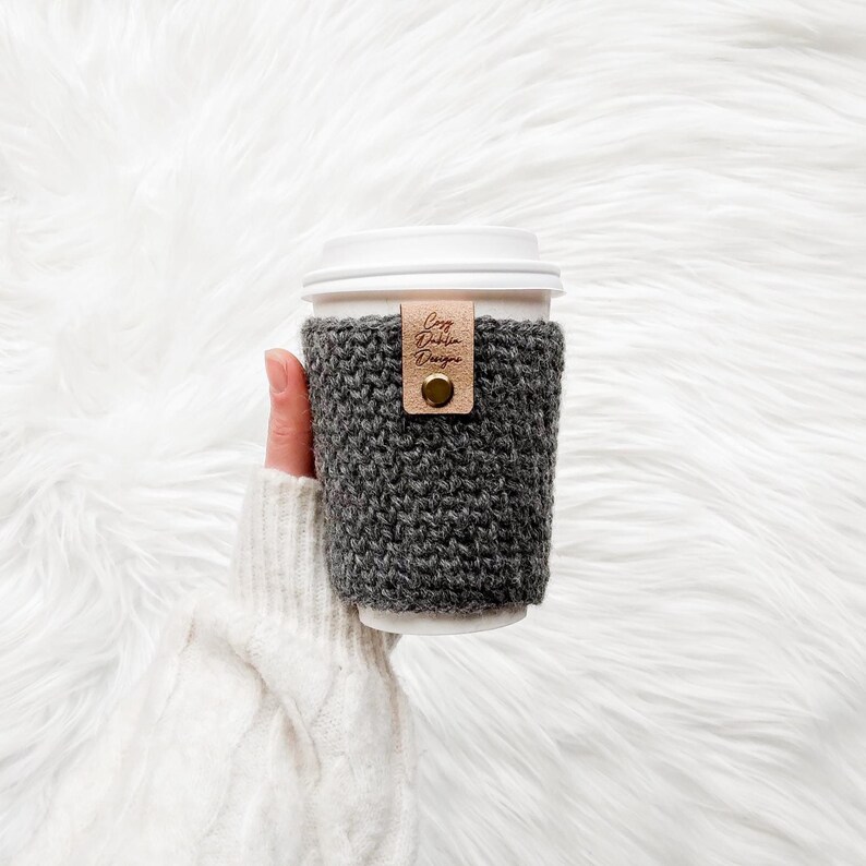 Crochet Cup Cozy, Crochet Cup Sleeve, Reusable Cup Sleeve, Mug Warmer, Coffee Cup Sleeve, Unique Gifts for Her image 9