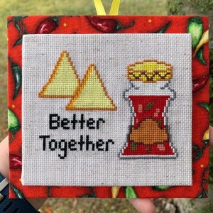 Better Together - Friendship Cross Stitch - Food Cross Stitch - Cross Stitch Pattern - Modern Cross Stitch - Couple Cross Stitch - PDF ONLY