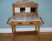 Victorian Art Nouveau Marble Topped Washstand (UK delivery only)